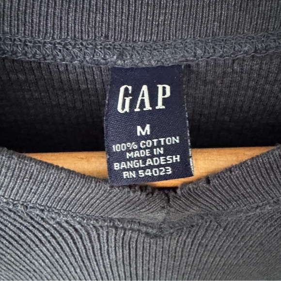 Vintage Gap 100% cotton pullover navy blue Size Medium - Picture 3 of 5